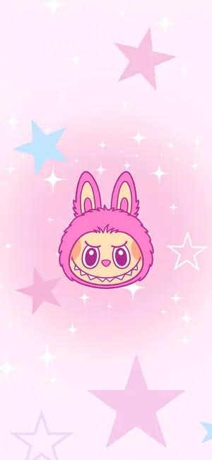 Labubu Cute Pink Wallpaper Wallpaper