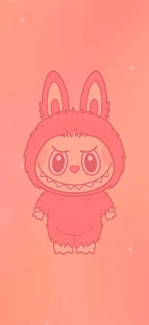 Labubu Cute Pink Wallpaper Wallpaper