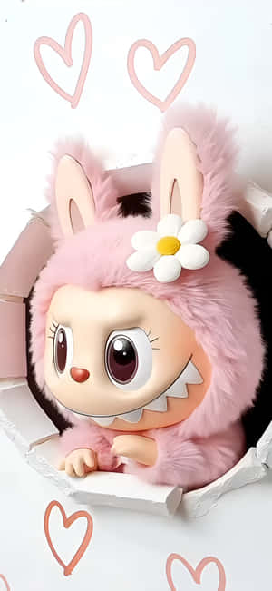 Labubu Iphone Cute Plush Wallpaper