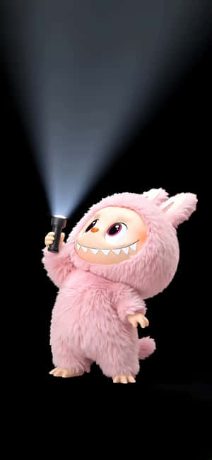 Labubu Iphone Flashlight Mode Wallpaper