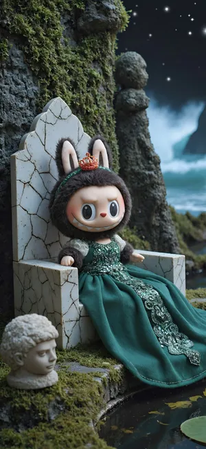 Labubu Royal Doll Collection Wallpaper