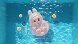 Labubu Underwater Adventure Wallpaper