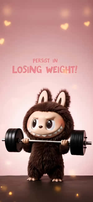 Labubu Weight Loss Motivation Wallpaper
