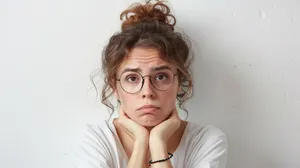 Lackadaisical Expression Young Woman Wallpaper