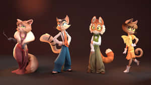 Lackadaisy_ Cats_ Characters Wallpaper