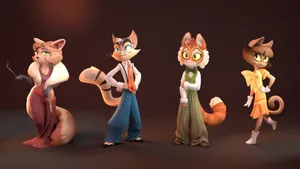 Lackadaisy_ Cats_ Characters Wallpaper