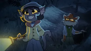 Lackadaisy_ Cats_ Nighttime_ Adventure Wallpaper