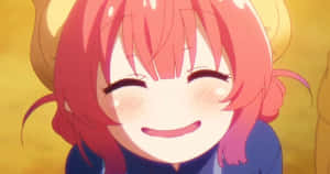 Lady Anime Character With A Smug Face Wallpaper