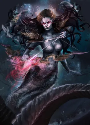 Lady Vashj Fantasy Artwork Wallpaper