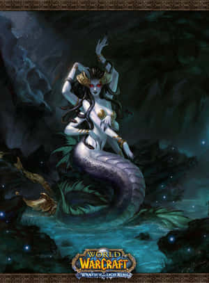 Lady Vashj, The Coilfang Matron In Action Wallpaper