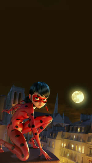 Ladybug_ Hero_ Nighttime_ Perch Wallpaper