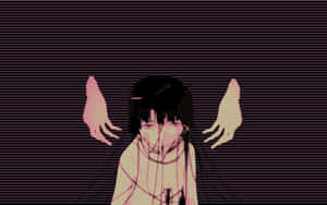 Lain_ Iwakura_ Digital_ Wings Wallpaper