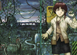 Lain_ Iwakura_ Technological_ Entanglement Wallpaper