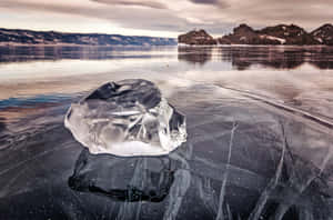 Lake Baikal Clear Ice Wallpaper