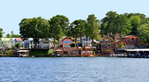 Lake Hamilton Waterfront Homes Wallpaper