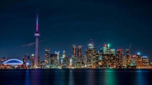 Lake Ontario Colorful Night Wallpaper