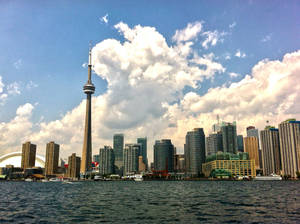 Lake Ontario Daylight Buildings Wallpaper