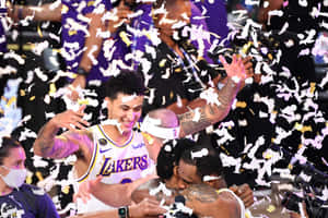 Lakers2020 Championship Celebration Wallpaper