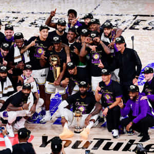 Lakers2020 N B A Champions Celebration Wallpaper