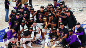 Lakers2020 N B A Champions Celebration Wallpaper