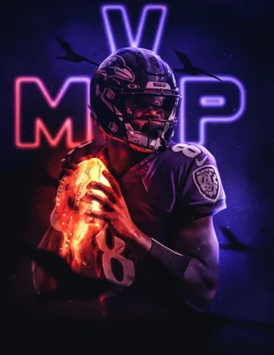 Lamar Jackson Baltimore Mvp Wallpaper