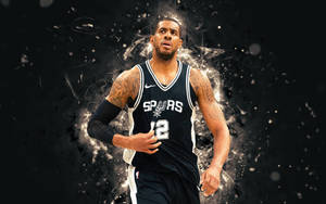 Lamarcus Aldridge Black Art Wallpaper