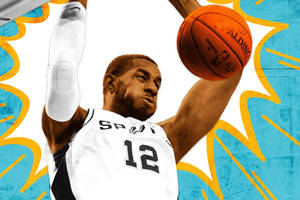 Lamarcus Aldridge Dunk Art Wallpaper