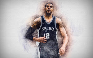 Lamarcus Aldridge Sketch Art Wallpaper