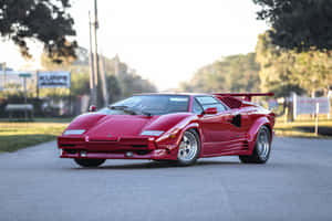 Lamborghini Countach Showcasing Its Iconic Design Wallpaper