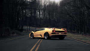 Lamborghini Diablo - Classic Supercar On Display Wallpaper