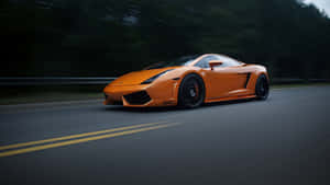 Lamborghini Gallardo In Striking Yellow Wallpaper