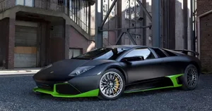 Lamborghini Murciélago Racing On The Track Wallpaper