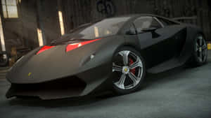 Lamborghini Sesto Elemento Speeding On A Racetrack Wallpaper