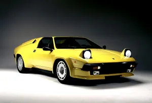 Lamborghini Silhouette P300 In Action Wallpaper