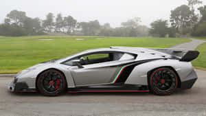 Lamborghini Veneno Roadster: A Masterpiece Of Speed And Style Wallpaper