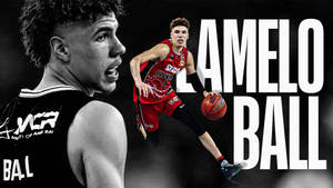 Lamelo Ball In Digital Cover Wallpaper