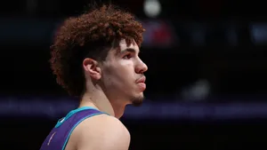 Lamelo Ball Side View Angle Wallpaper