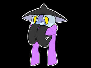 Lampent With Purple Scarf Wallpaper