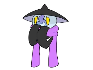 Lampent With Purple Scarf Wallpaper
