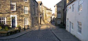 Lancaster Historic Cobbled Street Wallpaper
