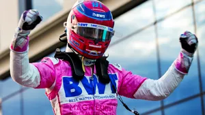 Lance Stroll Fists Up Wallpaper