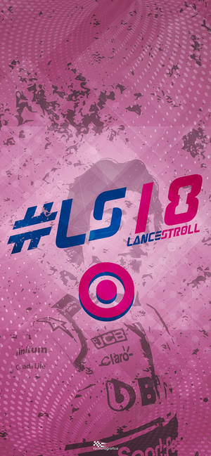 Lance Stroll Silhouette Pink Edit Wallpaper