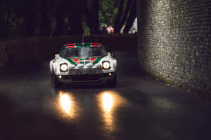 Lancia Stratos Rally Carin Action Wallpaper