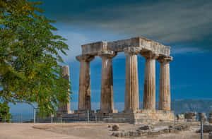 Landmark At Temple Of Apollo Wallpaper