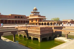 Landmark In Birbal Bhavan In Fatehpur Sikri Wallpaper