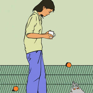 Languishing Aesthetic Art Wallpaper