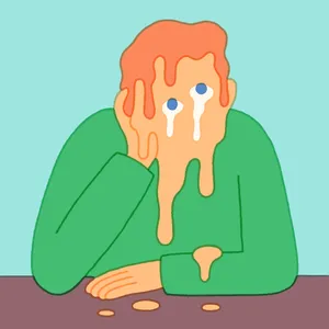 Languishing Person Digital Art Wallpaper