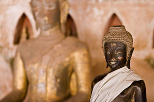 Laos Buddhist Temple Wallpaper