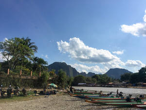 Laos Famous Mekong River Wallpaper