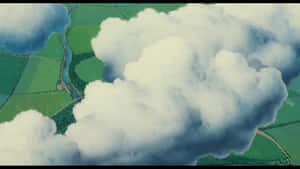 Laputa Castle In The Sky - A Castle In The Clouds Wallpaper